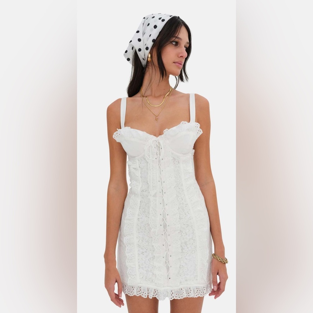 For Love And Lemons Mini White Dress